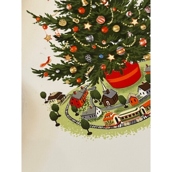 1994 Pfaltzgraff Christmas Heritage Tree Dish 8-1/4"x7-3/8" USA Ceramic - Picture 5 of 6